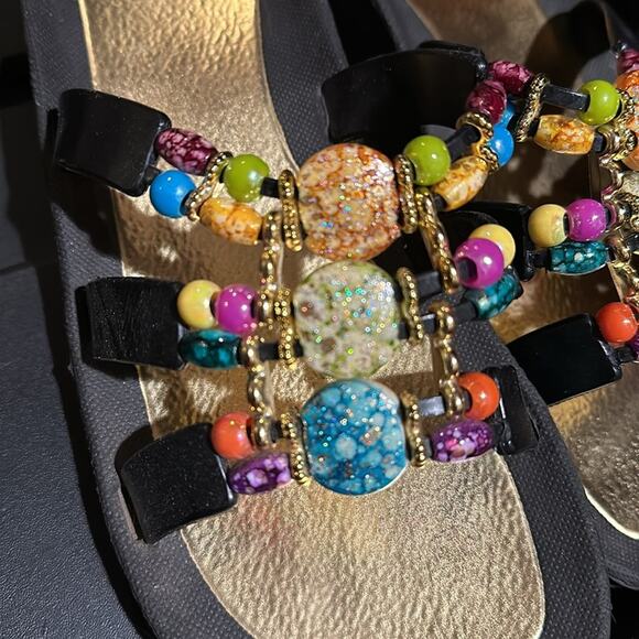 Grandco jeweled sandals sz 8 - Picture 4 of 6